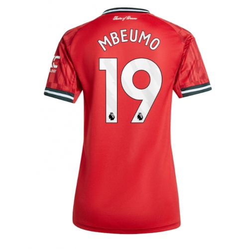 Billige Fotballdrakt Manchester United Bryan Mbeumo #19 Replika Hjemmedrakt Dame 2025-26 Kortermet Billige Fotballdrakt Manchester United Bryan Mbeumo #19 Replika Hjemmedrakt Dame 2025-26 Kortermet